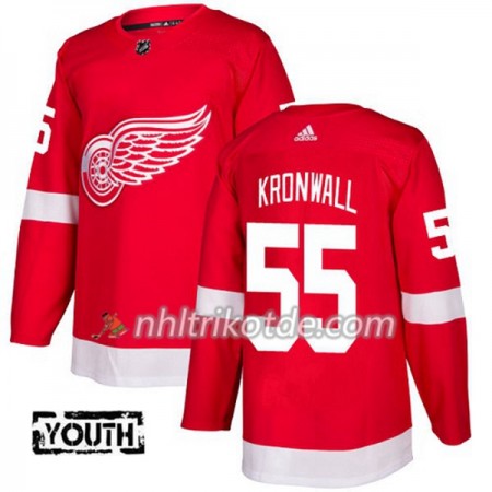 Detroit Red Wings Trikot Niklas Kronwall 55 Adidas 2017-2018 Rot Authentic - Kinder